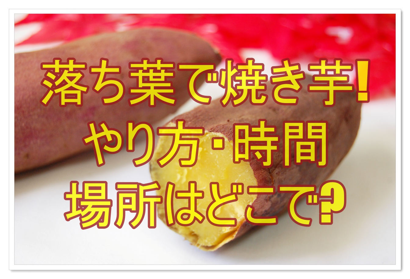 秋だ 落ち葉で焼き芋しよう やり方 時間 場所はどこで 雑学トレンディ